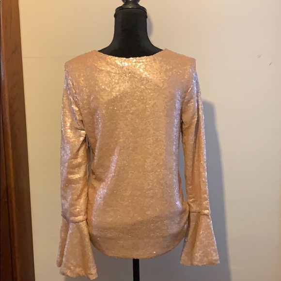 NWT Halogen rose gold sequinned top, M - Picture 4 of 8
